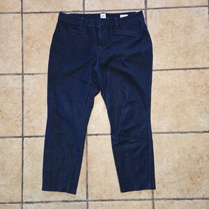 GAP- Signature- Skinny- Ankle- Dark Blue- Denim- Capris- Size 12
